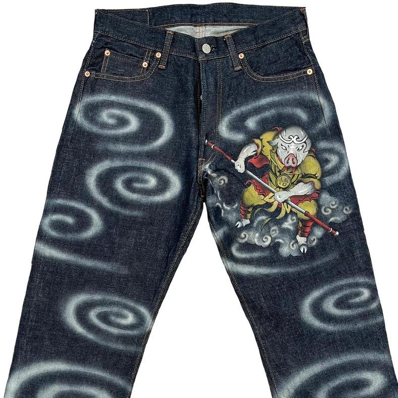 Studio D’Artisan Airbrushed Jeans