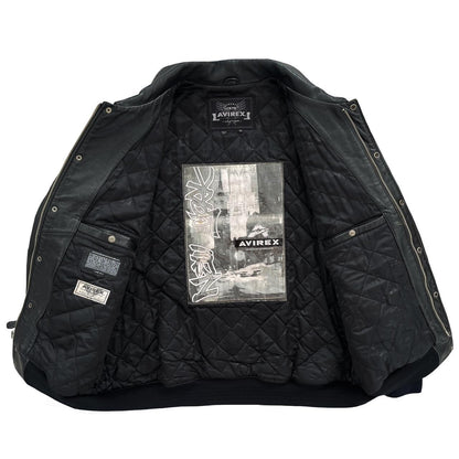 Avirex Leather Varsity Jacket