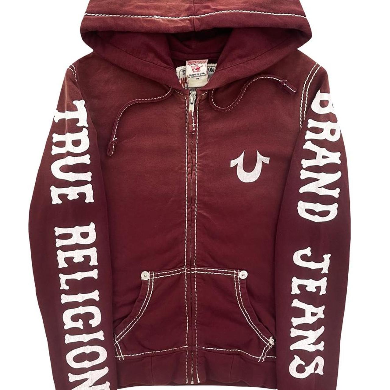 Red true religion hoodie women's deals
