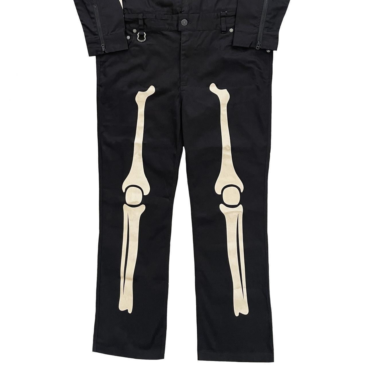Vanson Leathers Skeleton Overalls - L