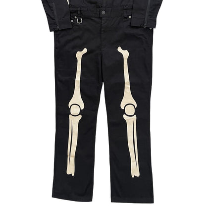 Vanson Leathers Skeleton Overalls - L