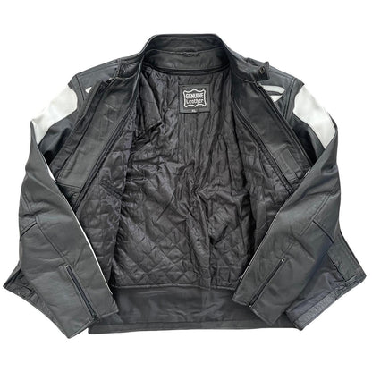 Skeleton Leather Motorcycle Jacket