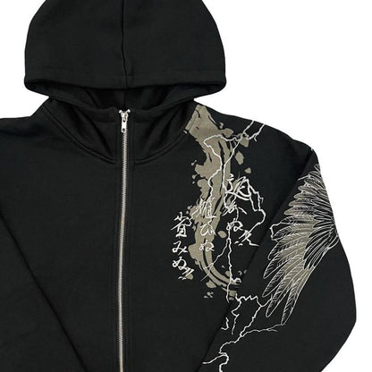 Japanese Embroidered Hoodie
