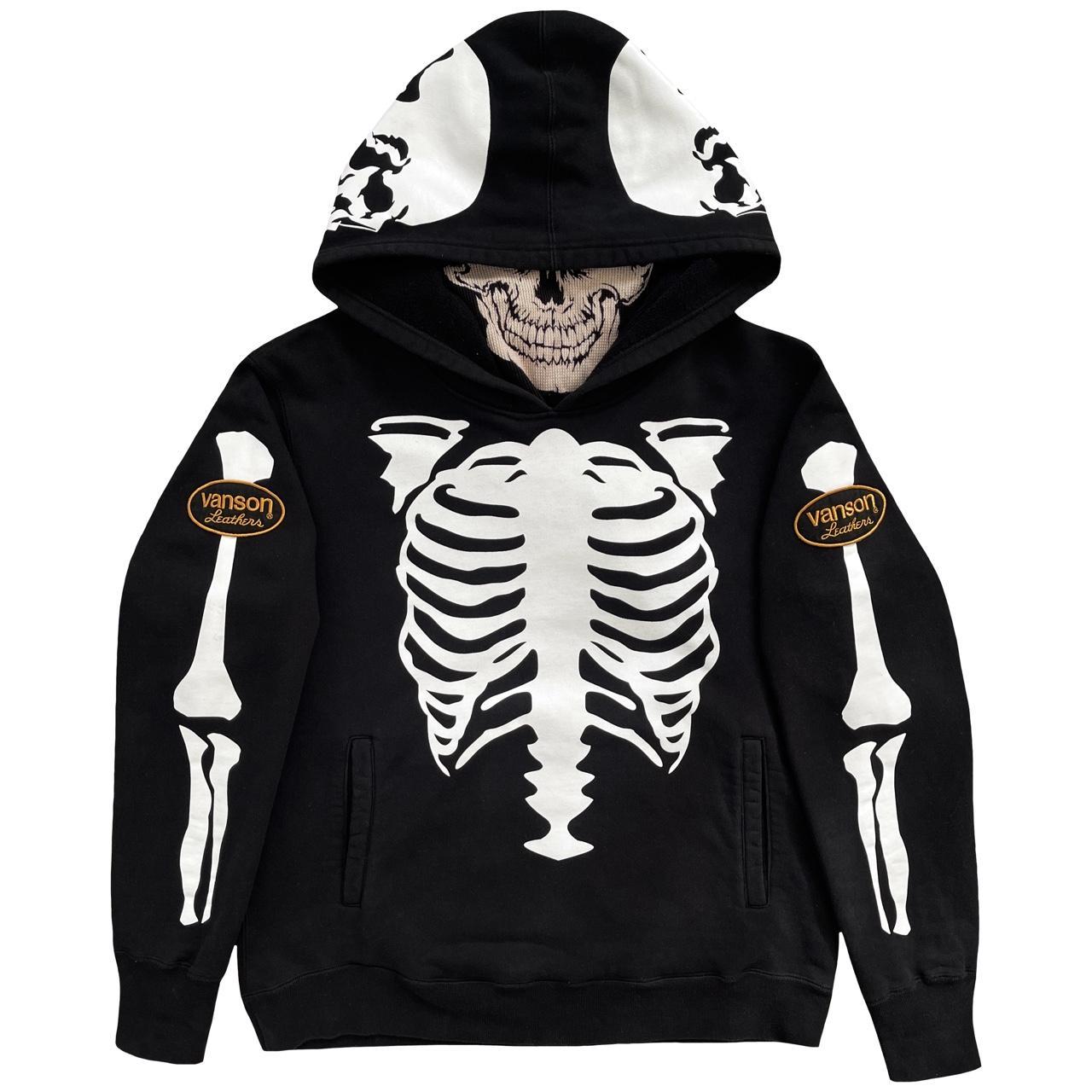 Vanson Leathers Skeleton Hoodie