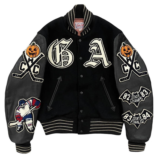 Style Eyes Varsity Jacket Ghost Angels