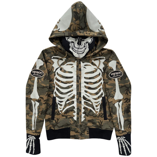 Vanson Leathers Skeleton Hoodie