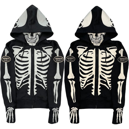 Vanson Skeleton Hoodie