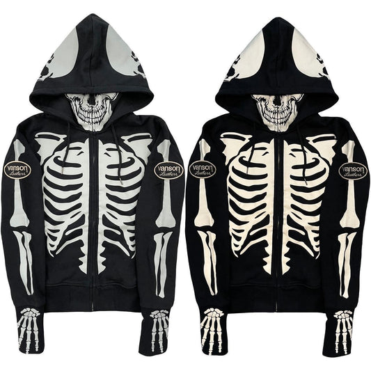 Vanson Skeleton Hoodie