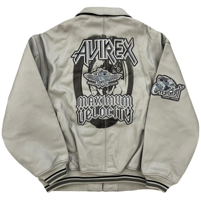 Avirex Leather Varsity Jacket - XXXL