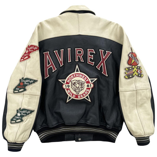 Avirex Leather Varsity Jacket  Avirex 1961 Northwest Bears J-Hope